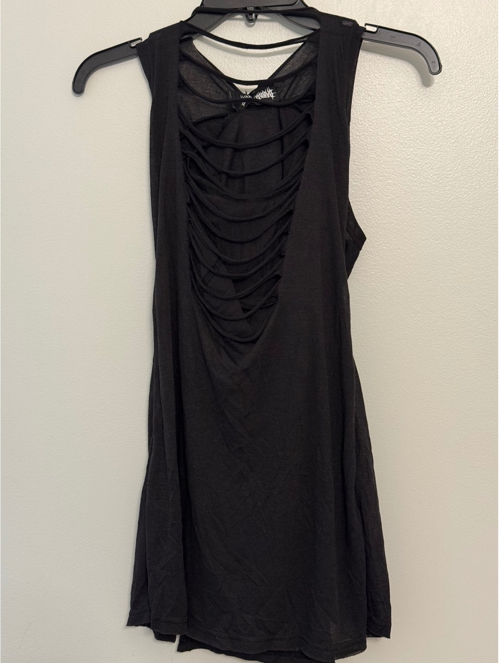 Dollskill Black Sleeveless Dress with Cutout Back Detail Size L
